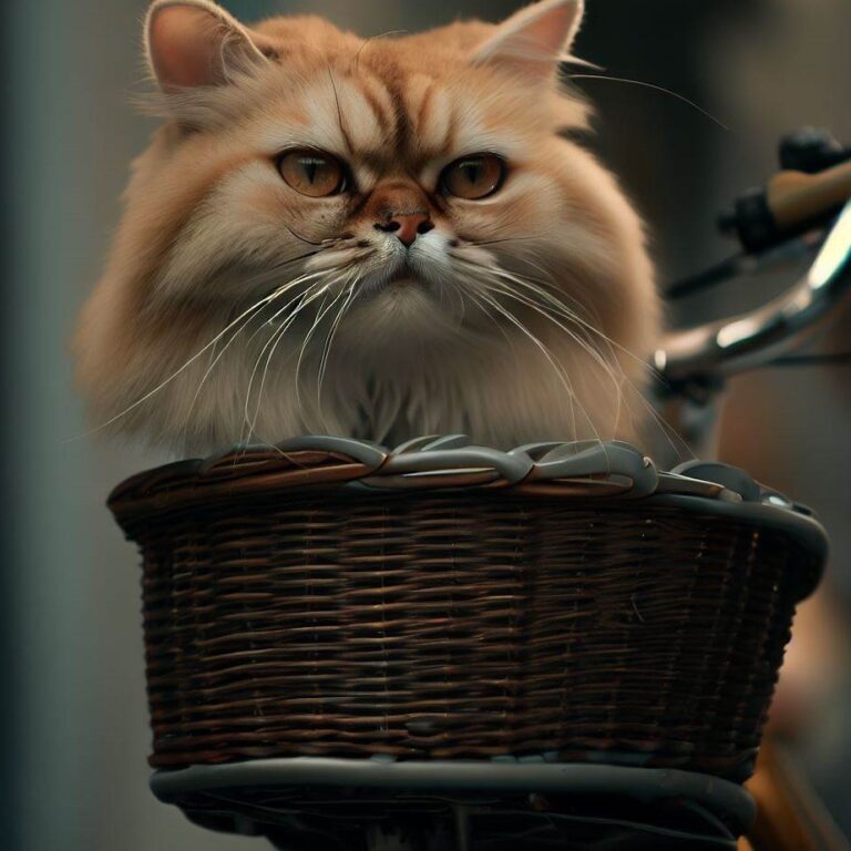 Kosz na rower dla kota