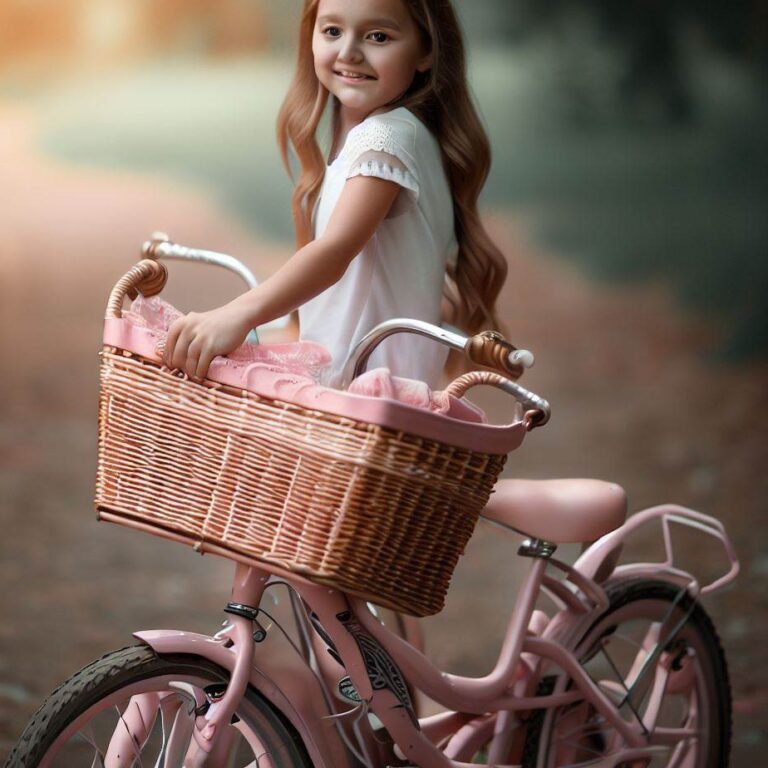 Koszyczek do roweru dla dziewczynki